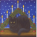 Ceramic Tile - Eva Melhuish Black Cat